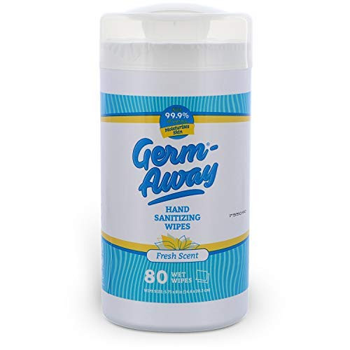 Germ-Away Hand Sanitizing Wipes 80ct Canister Fresh Scent, 1pk