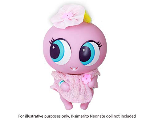 Distroller Ksimerito Pink Dress with Pink Flower Ribbon - Nerlie Neonate Baby Doll Accesories