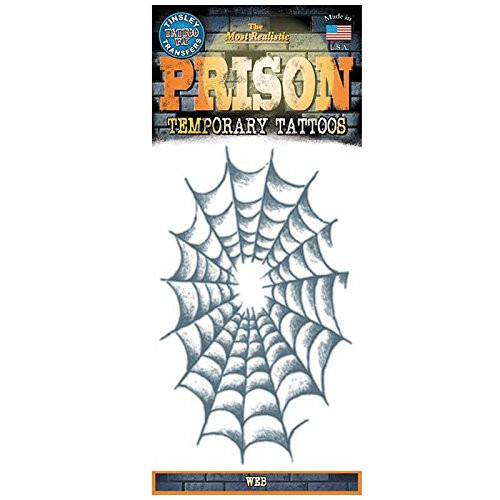 Tinsley Transfers Prison Spider Web Tattoo
