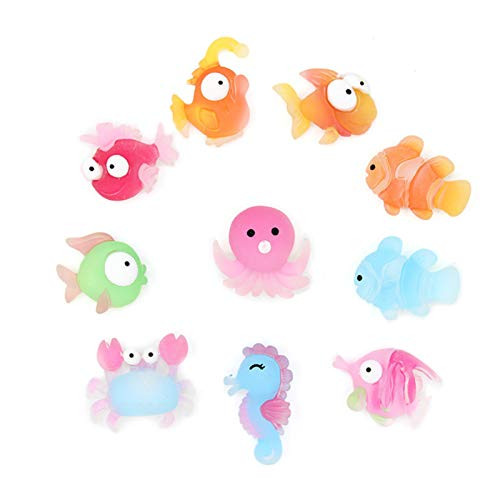 50 Pcs Slime Charms Easter Set DIY Craft Mixed Making Resin Jewery Making Kit, Resin Flatback Slime Beads Making Supplies for DIY Scrapbooking Crafts -Ocean Series-
