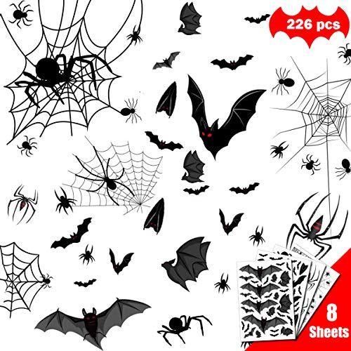 226 PCS Halloween Window Clings Halloween Window Decorations,8 Sheet Halloween Window Stickers Halloween Window Decals Wall Glass Decals Removable Window Sticker 226 PCS Halloween Window Clings Halloween Window Decorations,8 Sheet Halloween Window Stickers Halloween Window Decals Wall Glass Decals Removable Window Sticker