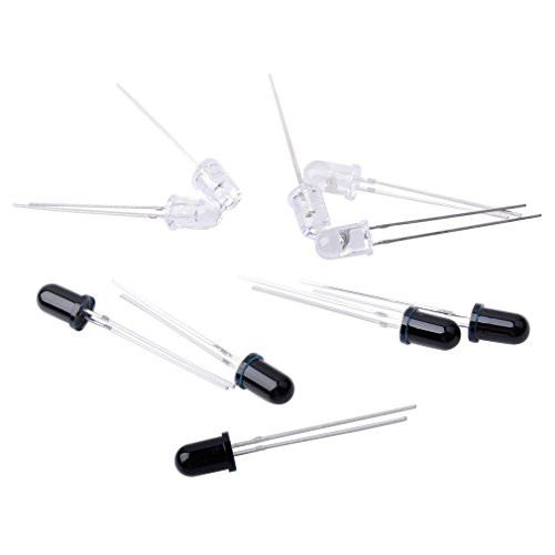goeasybuy 10pcs 5mm 940nm LEDs infrared emitter and IR receiver diode 5pairs diodes