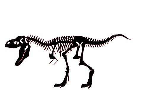 Custom Rex Skeleton Vinyl Decal - Dinosaur Bumper Sticker, for Tumblers, Laptops, Car Windows - Pick Your Size and Color