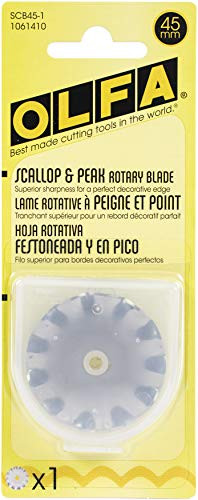 OLFA 45mm Rotary Blade Refill, Scallop
