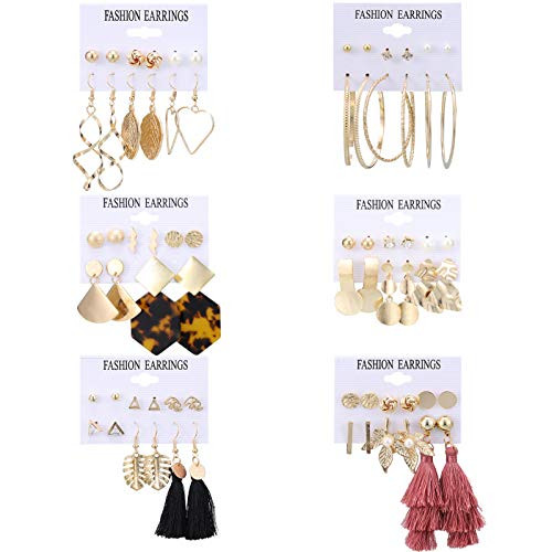 fidget pencil 36 Pairs Fashion Earrings Set for Women Teen Girls, Tassel Earrings Layered Ball Dangle Hoop Stud Jacket Earrings for Birthday Party Valentine Gift fidget pencil 36 Pairs Fashion Earrings Set for Women Teen Girls, Tassel Earrings Layered Ball Dangle Hoop Stud Jacket Earrings for Birthday Party Valentine Gift