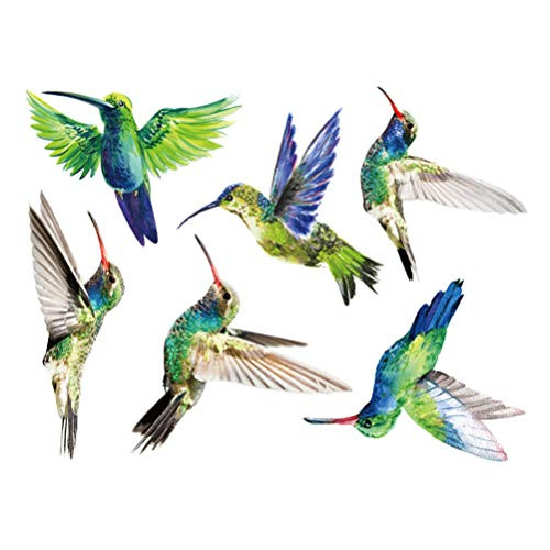 BESPORTBLE 6pcs Anti Collision Window Clings Hummingbirds Pattern Bird Strikes on Doors Windows Glass Window Decal Alert Bird Stickers BESPORTBLE 6pcs Anti Collision Window Clings Hummingbirds Pattern Bird Strikes on Doors Windows Glass Window Decal Alert Bird Stickers
