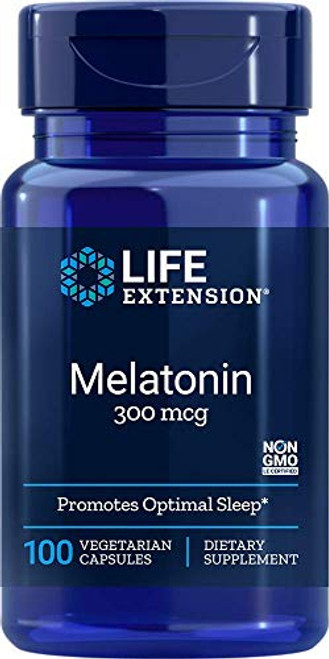 Life Extension Melatonin, 300 Mcg, 100 Capsules Life Extension Melatonin, 300 Mcg, 100 Capsules