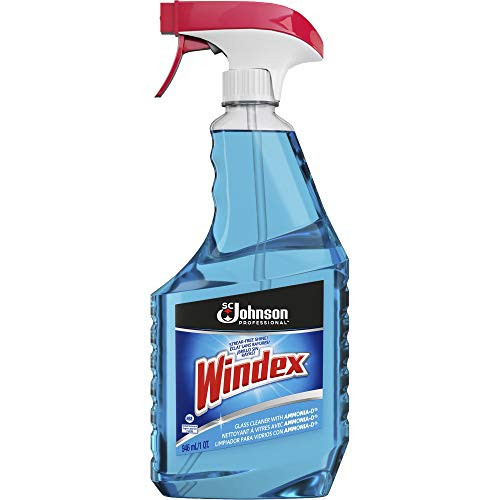 Windex, SJN695237, Glass Cleaner with Ammonia-D - Capped with Trigger, 1 Each, Blue