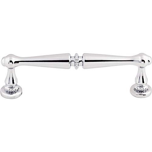 Top Knobs - M1938 - Edwardian Pull 3 3/4" -c-c- - Polished Chrome - Edwardian Collection