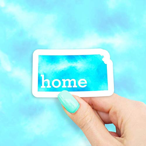Kansas Home State Vinyl Sticker - for Laptops, Water Bottles and Windows