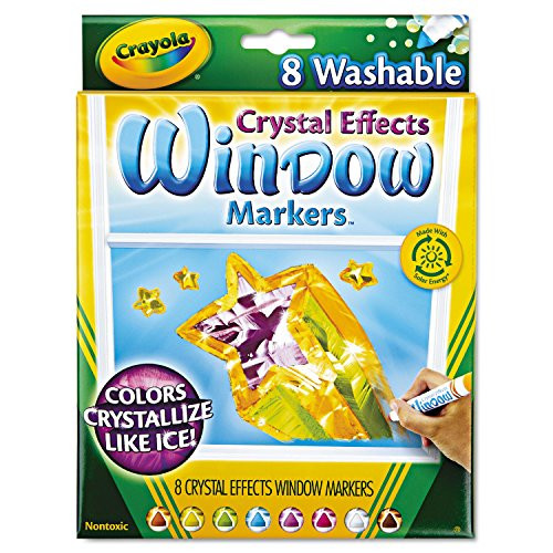 Crayola Crystal Effects Washable Window Markers