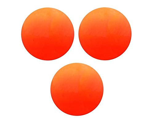 Champion Sports Soft, Safe Indoor/Outdoor Street Floor Hockey Balls, 3 Pack, Orange
