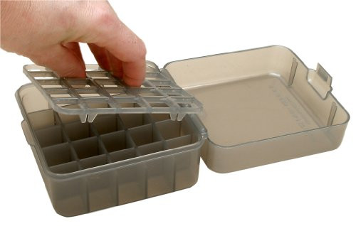 MTM Multi Gauge 25 Round Shotshell Box -Clear Smoke-