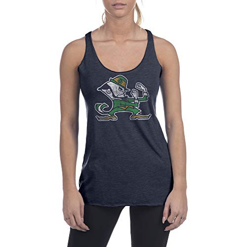 Top of the World Notre Dame Fighting Irish Women's Trim Triblend Racerback Team Color Icon Teeank Top, Large