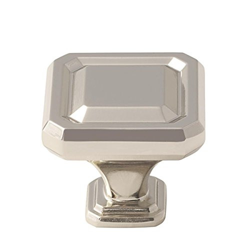 Amerock BP36547PN Wells 1-1/2 in -38 mm- Length Polished Nickel Cabinet Knob
