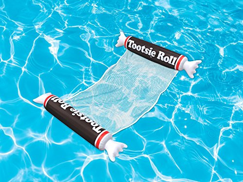 Playtek Tootsie Roll Hammock Pool Float, Brown