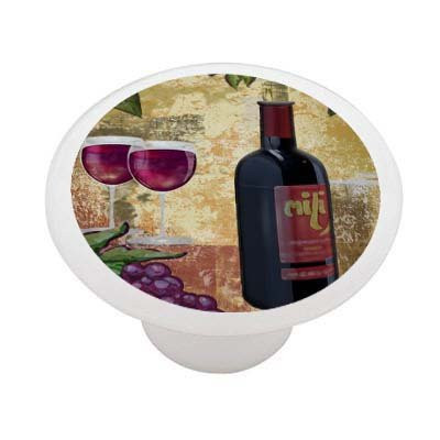 Grape Wine Ceramic Drawer Knob