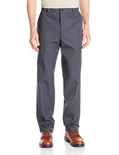 Red Kap Men's Stain Resistant, Flat Front Work Pants, Charcoal, 32W x 34L