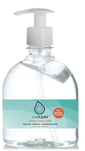 beCLEAN Hand Sanitizer 75 percent Alcohol, infused with Aloe, Pump Bottle - 16.9 Ounce
