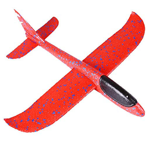 Fukasse Airplane Toys Hand Throwing Foam Plane Flying Glider Aircraft Outdoor Sport Game Toys Fun Challenging Airplane Model Birthday Gift Party Favors For Kids Boys Girls Flying Yard Game