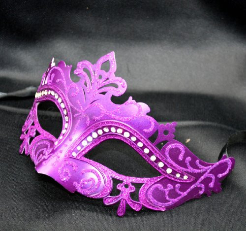 New Purple Classic Mask Mardi Gras Venetian Halloween Ball Prom Masquerade Mask