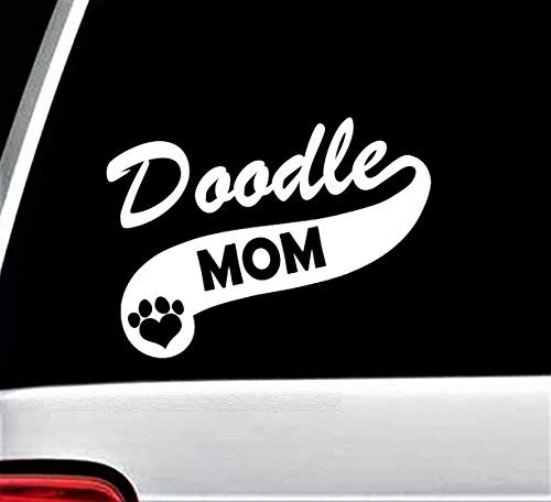 Doodle Mom Labradoodle Sport Decal Sticker for Car Window 7 Inch BG 224