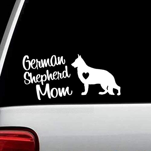 German Shepherd Mom Decal Sticker for Car Window 8.0 Inch BG 337