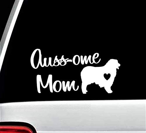 Australian Shepherd Aussie Mom Decal Sticker for Car Window - BG 374
