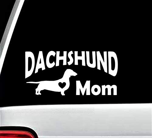 Dachshund Mom Decal Sticker for Car Window - 8 Inch - BG 373