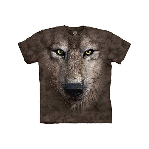 The Mountain Wolf Face Child T-Shirt, Grey, XL The Mountain Wolf Face Child T-Shirt, Grey, XL
