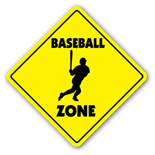 1080 Graphics Baseball Zone Sign Decal Sticker xing Player Fan Boys Room Team Coach Gift bat mitt Softball