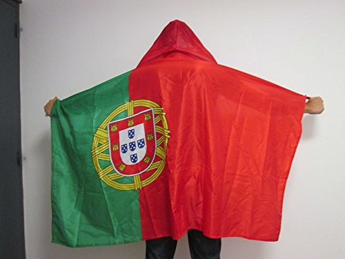 AZ FLAG Portugal Body Flag 3' x 5' - Portuguese Cape Fan Flags 90 x 150 cm - Banner 3x5 ft