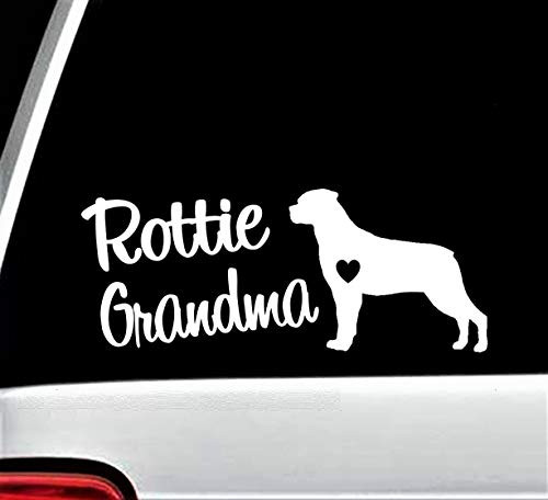 Rottweiler Rottie Grandma Dog Decal Sticker for Car Window 8 Inch BG 561
