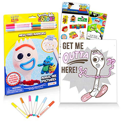 Disney Toy Story Coloring Book Bundle Toy Story Play Set - 3 Pack Toy Story Activity Set with Toy Story Imagine Ink, Stickers, and More