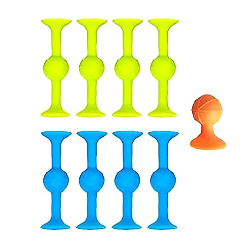 Fat Brain Toys - 9 Piece Strong Suction Cups Toy Construction Set Suction Building Kit Soft Building Blocks Toy Suction Ball Stick BPA-Free Silicone Suction Early Learner Kids Fidget Toys -A9PC- Fat Brain Toys - 9 Piece Strong Suction Cups Toy Construction Set Suction Building Kit Soft Building Blocks Toy Suction Ball Stick BPA-Free Silicone Suction Early Learner Kids Fidget Toys -A9PC-