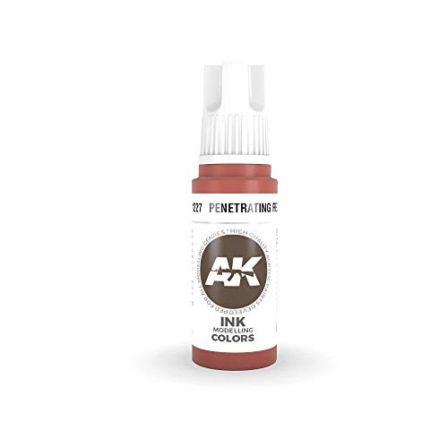 AK Interactive 3rd Gen Acrylic Penetrating Red Ink 17ml - Plastic Model Building Tools, Accessories and Paints - 11227