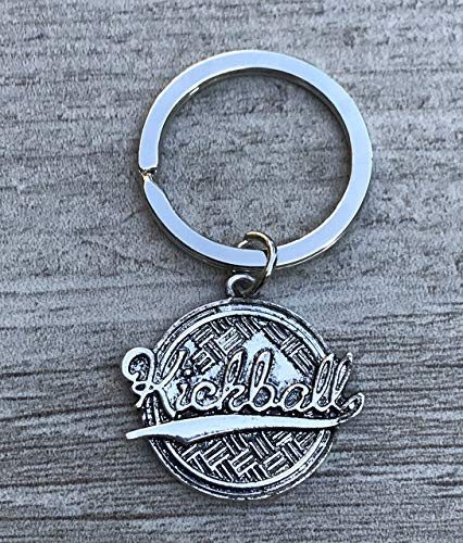 Kickball Charm Keychain, Kick ball Jewelry, Perfect Kickball Gift for Players, Teams and Coaches