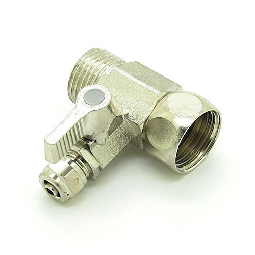 YZM RO water filters Feed Water Adapter 1/2" to 3/8" Ball Valve Faucet Tap Feed Reverse Osmosis -Filter Adapter 3/8-