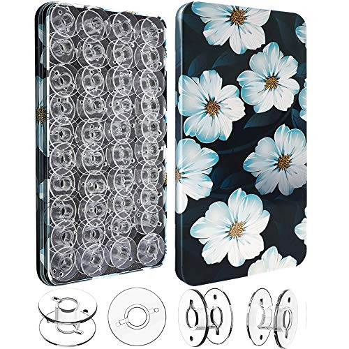 40 Pcs bobbins for Brother Sewing Machine Plastic SA156 bobbins for Singer Kenmore babylock juki Sewing Machine with Storage Case 40 Pcs bobbins for Brother Sewing Machine Plastic SA156 bobbins for Singer Kenmore babylock juki Sewing Machine with Storage Case