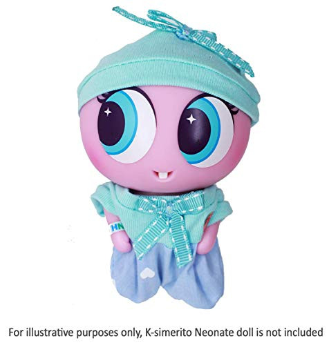 Distroller Ksimerito Turquoise Dress w/ Beanie - Nerlie Neonate Baby Doll Accesories