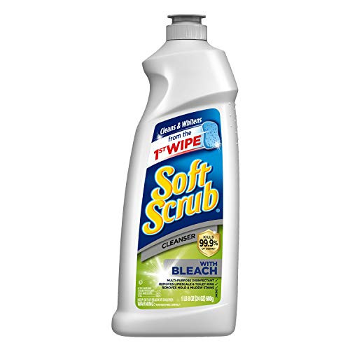 Soft Scrub Cleanser with Bleach Surface Cleaner, Kills 99.9 percent of Germs, 24 Fluid Ounces