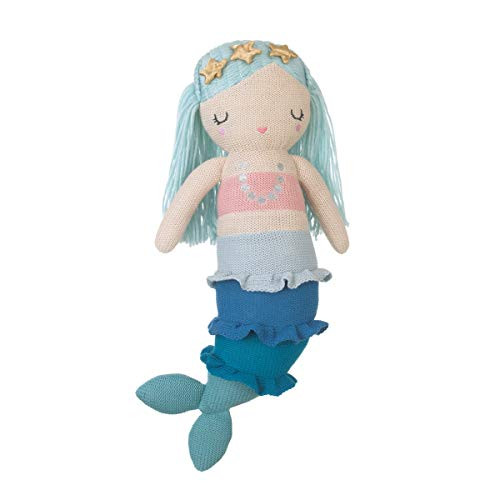 NoJo Sugar Reef Mermaid Super Adorable Mermaid Plush Doll, Aqua, Teal, Pink