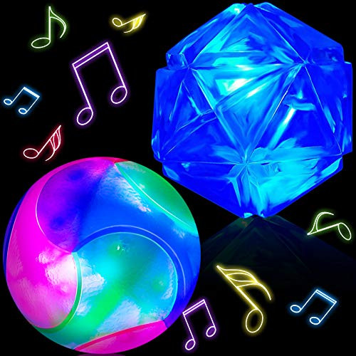 2 Pieces Light up Dog Ball Elastic Flashing Ball Glowing Interactive Dog Toy Squeaky Ball Flash LED Dog Ball Toy Pet Color Light Ball Bounce-Activated for Dogs and Puppies 2 Pieces Light up Dog Ball Elastic Flashing Ball Glowing Interactive Dog Toy Squeaky Ball Flash LED Dog Ball Toy Pet Color Light Ball Bounce-Activated for Dogs and Puppies