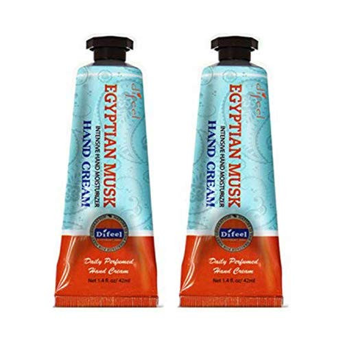 -2 PACK- Difeel Hand Cream 1.4oz -BABY POWDER- for Dry Hand Aging Hand, Moisturizing