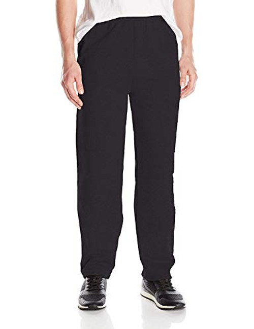 Hanes mens Ecosmart Fleece Sweatpant With Pocket Pants, Black, X-Large US