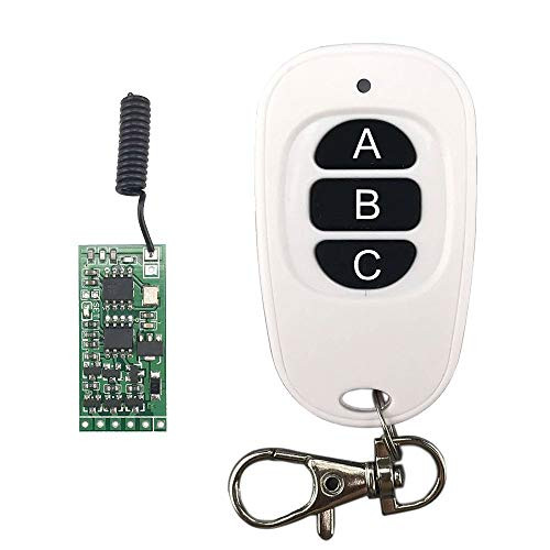 Anntem Wireless Remote Control Switch 433mhz rf Transmitter and Receiver kit dc3.5v 3.7v 9v 12v Universal Power Battery Cut Off Switch mos Circuit Micro Controller Mini Small Module led Strip Lights