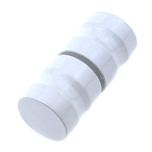 Coshar Sliding Bathroom Door Knob Simple Shower Screen Handle Stainless Steel Back-to-Back Glass Door Knobs Replacement -White-