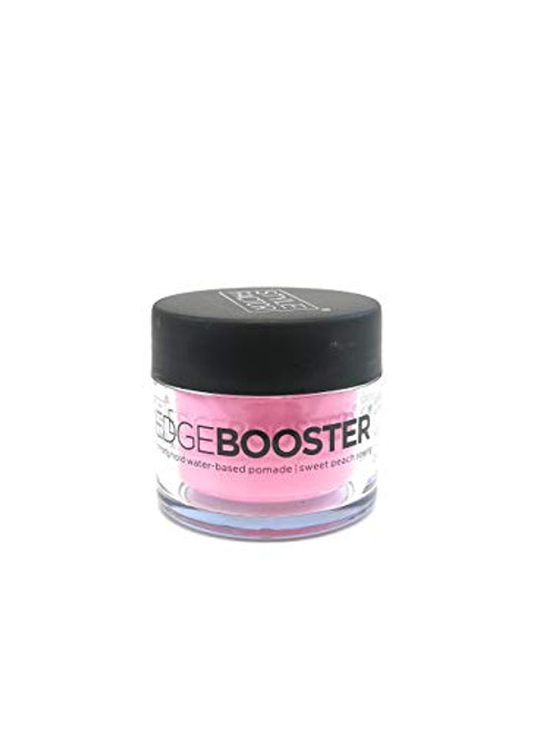 Edge Booster Edge Control Gel Strong Hold Water-Based Pomade - Super Shine and Moisture - Great for Braiding/Relaxed/Natural Hair -Sweet Peach, 0.85 fl.oz.- Edge Booster Edge Control Gel Strong Hold Water-Based Pomade - Super Shine and Moisture - Great for Braiding/Relaxed/Natural Hair -Sweet Peach, 0.85 fl.oz.-