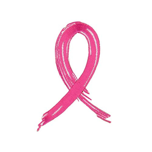 Breast Cancer Awareness Patch Embroidered Iron-On Applique for Backpacks Jeans Jackets T-Shirts Clothing