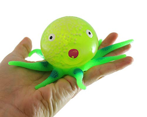 Curious Minds Busy Bags Gel Octopus Stress Ball - Squishy Toy - Sensory Fidget -Green-